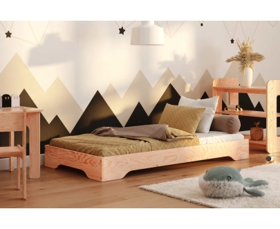 Bodenbett für Kinder mit Lattenrost TILA 7 Montessori Holz