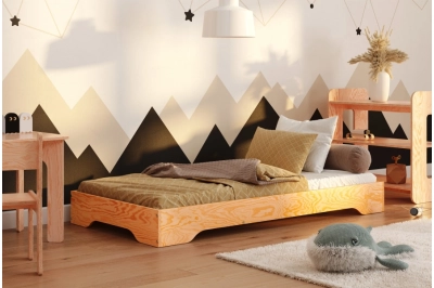 Bodenbett für Kinder mit Lattenrost TILA 7 Montessori Holz