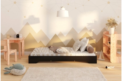 Bodenbett für Kinder mit Lattenrost TILA 7 Montessori Holz