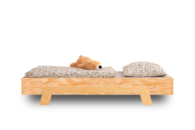 Einzelbett für Kinder mit Lattenrost PUZZLE Montessori Holz