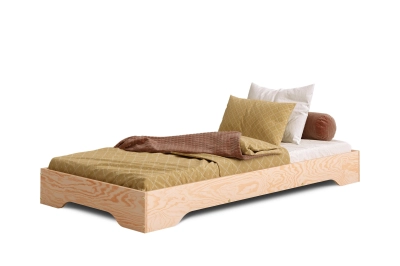 Bodenbett für Kinder mit Lattenrost TILA 7 Montessori Holz