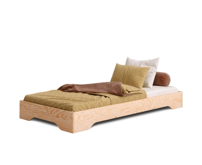 Bodenbett für Kinder mit Lattenrost TILA 7 Montessori Holz