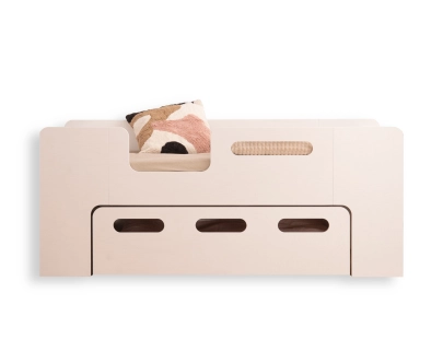 Kinderbett mit Schublade und Lattenrost PIPI Montessori Holz