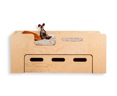 Kinderbett mit Schublade und Lattenrost PIPI Montessori Holz