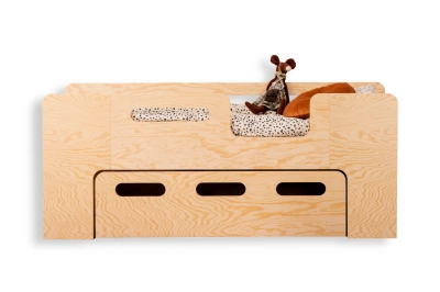 Kinderbett mit Schublade und Lattenrost PIPI Montessori Holz