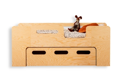 Kinderbett mit Schublade und Lattenrost PIPI Montessori Holz
