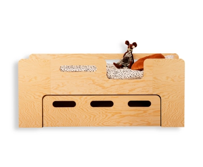 Kinderbett mit Schublade und Lattenrost PIPI Montessori Holz