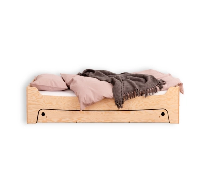 Kinderbett mit Schublade und Lattenrost TILA 10 Montessori Holz