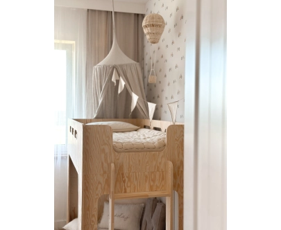 Hochbett für Kinder mit Lattenrost MIMI A Montessori Holz