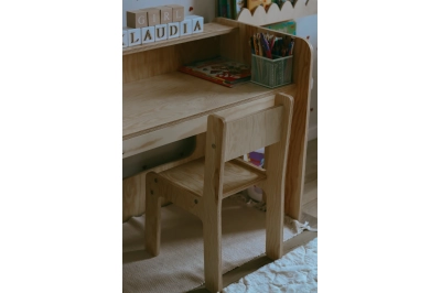 Kinderschreibtisch mit Stuhl Set MIMI BRK Montessori Holz