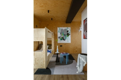 Etagenbett für Kinder mit Schublade und Lattenrost MIMI D Montessori Holz