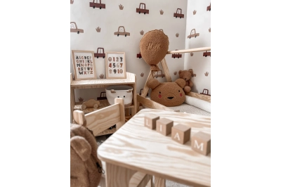 Kindertisch mit Stuhl Set TAB+KR Montessori Holz