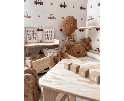 Kindertisch mit Stuhl Set TAB+KR Montessori Holz