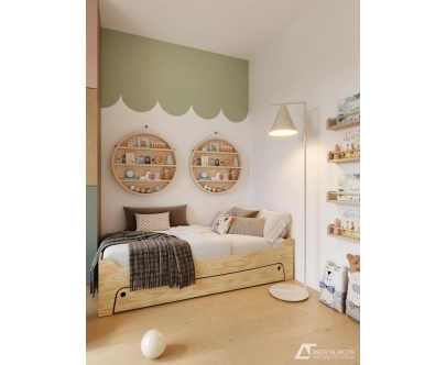 Kinderbett mit Schublade und Lattenrost TILA 10 Montessori Holz