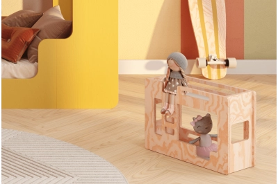 Etagenbett für Puppen MINI MIMI B Montessori Holz