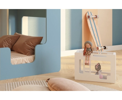Etagenbett für Puppen MINI MIMI B Montessori Holz