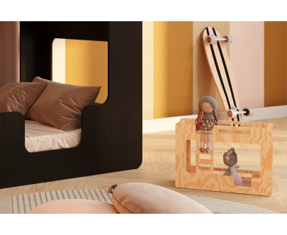 Etagenbett für Puppen MINI MIMI B Montessori Holz