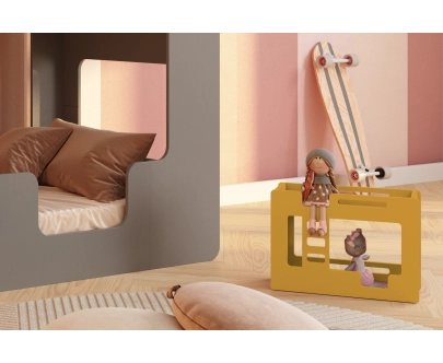 Etagenbett für Puppen MINI MIMI B Montessori Holz