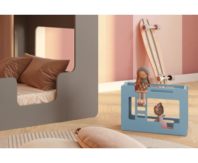 Etagenbett für Puppen MINI MIMI B Montessori Holz
