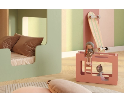 Etagenbett für Puppen MINI MIMI B Montessori Holz