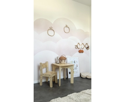 Kindertisch mit Stuhl Set TAB+KR Montessori Holz