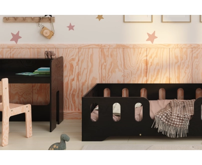 Kinderschreibtisch mit Stuhl Set MIMI BRK Montessori Holz