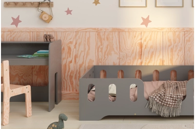 Kinderschreibtisch mit Stuhl Set MIMI BRK Montessori Holz