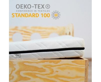 Schaumstoffmatratze für Kinder 12 cm mittlerer Härtegrad (H2)