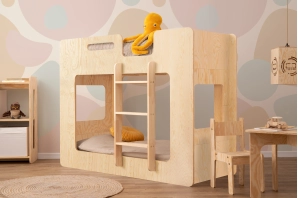Etagenbett für Kinder mit Lattenrost MIMI Montessori Holz