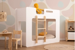 Etagenbett für Kinder mit Lattenrost MIMI Montessori Holz
