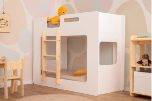 Etagenbett für Kinder mit Lattenrost MIMI Montessori Holz