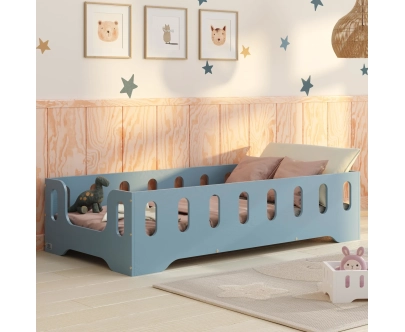 Einzelbett für Kinder mit Rausfallschutz und Lattenrost TILA 2 Montessori Holz