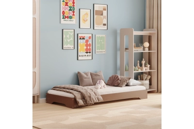 Bodenbett für Kinder mit Lattenrost TILA 7 Montessori Holz
