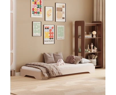 Bodenbett für Kinder mit Lattenrost TILA 7 Montessori Holz