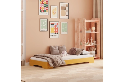 Bodenbett für Kinder mit Lattenrost TILA 7 Montessori Holz