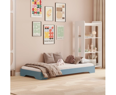 Bodenbett für Kinder mit Lattenrost TILA 7 Montessori Holz