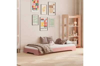 Bodenbett für Kinder mit Lattenrost TILA 7 Montessori Holz