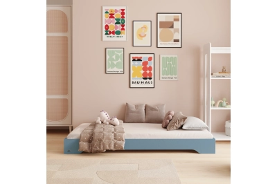 Bodenbett für Kinder mit Lattenrost TILA 7 Montessori Holz