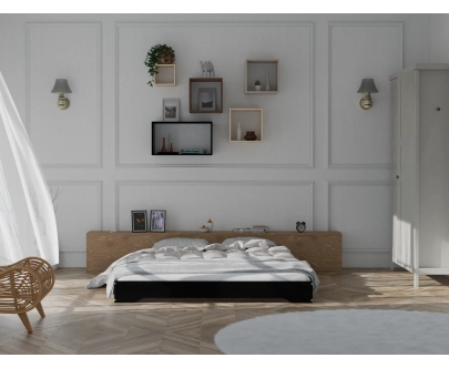 Bodenbett für Kinder mit Lattenrost TILA 7 Montessori Holz