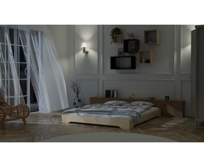 Bodenbett für Kinder mit Lattenrost TILA 7 Montessori Holz