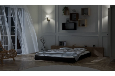 Bodenbett für Kinder mit Lattenrost TILA 7 Montessori Holz