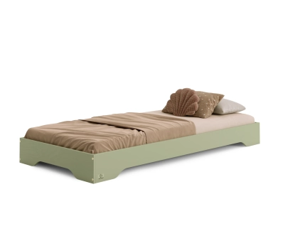 Bodenbett für Kinder mit Lattenrost TILA 7 Montessori Holz