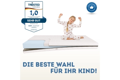 Schaumstoffmatratze für Kinder 9 cm mittlerer Härtegrad (H2) - für Schublade
