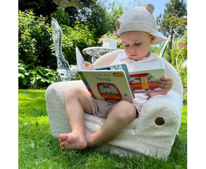 Kindersessel aus Schaumstoff BUBU Montessori Ecru