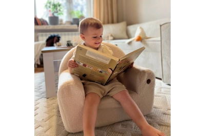 Kindersessel aus Schaumstoff BUBU Montessori Ecru