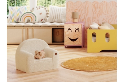 Kindersessel aus Schaumstoff BUBU Montessori Ecru