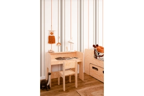 Kinderschreibtisch mit Stuhl Set MIMI BRK Montessori Holz