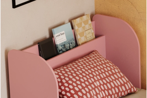 Einzelbett für Kinder und Jugendliche mit Schublade und Lattenrost FLOU D Klassisch Holz