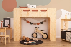 Hochbett für Kinder mit Lattenrost MIMI A Montessori Holz