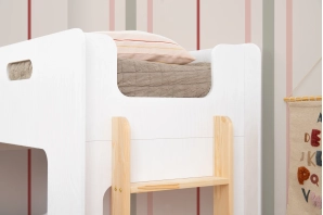 Hochbett für Kinder mit Lattenrost MIMI A Montessori Holz
